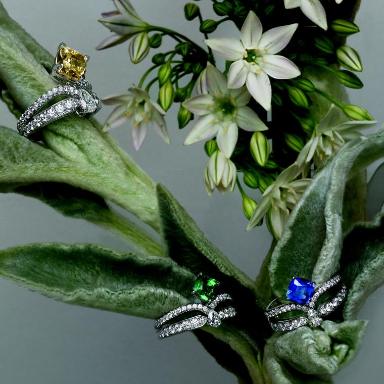 Chaumet Joséphine Eclat Floral engagement rings