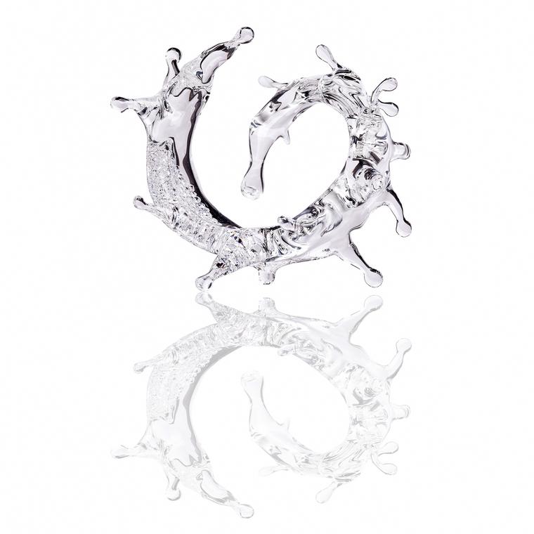 Beau Han Xu SPLASH! crystal glass and diamond bracelet