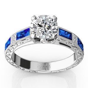 blue-sapphire-and-diamond-antique-design-retro-ring