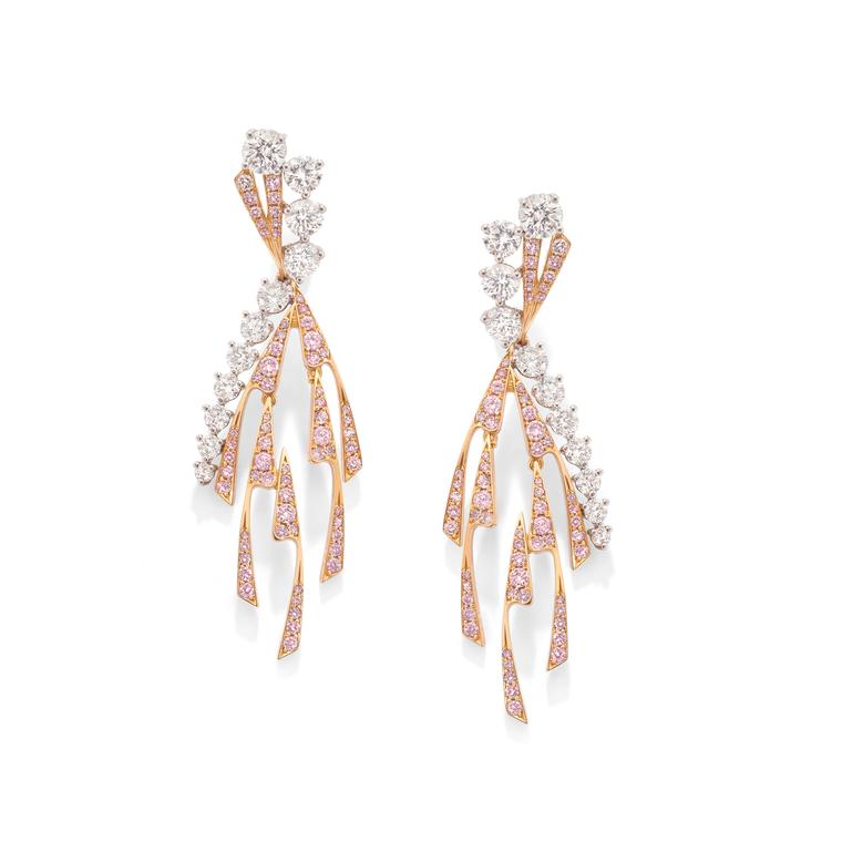 Boodles Pas de Deux Pink diamond earrings