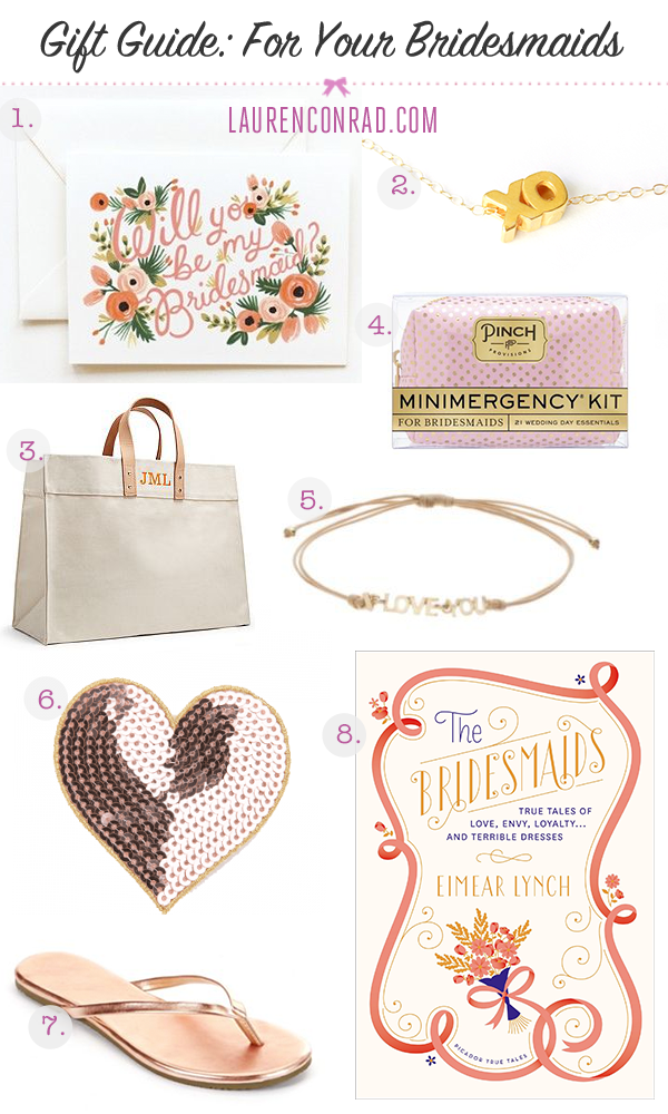 Gift Guide: For Your Bridesmaids