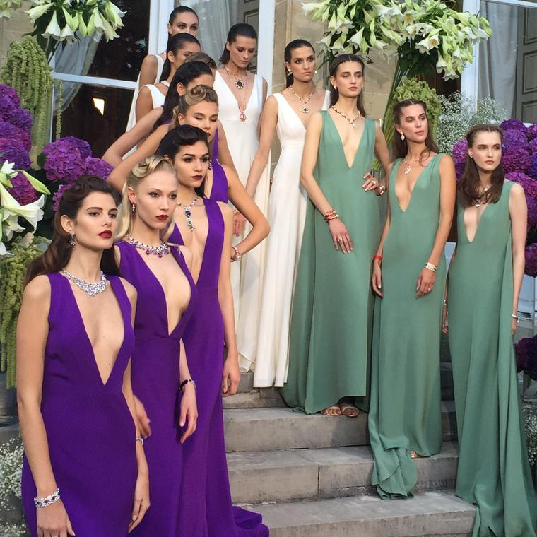 Bulgari catwalk show during Paris Couture Week
