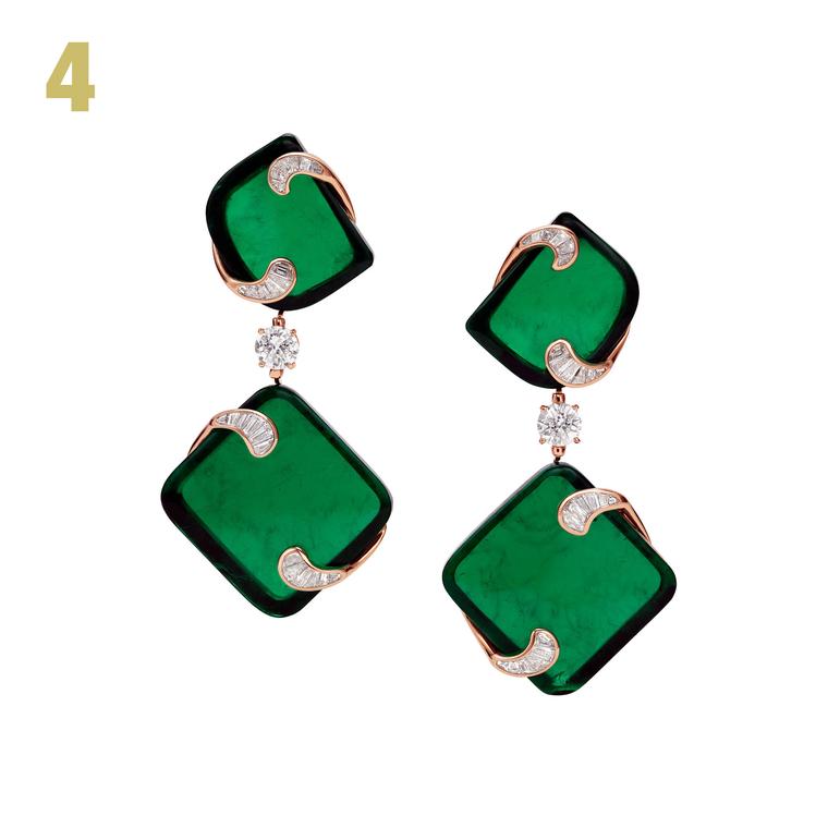 Bulgari Giardini italiani Hidden Treasures emerald earrings