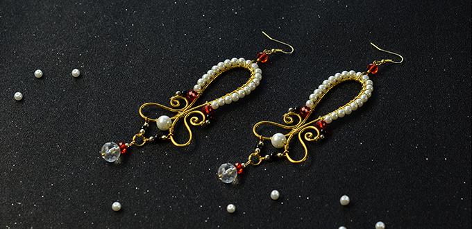 How to Make Handmade Wire Wrapped Butterfly Dangle Earrings with Beads
