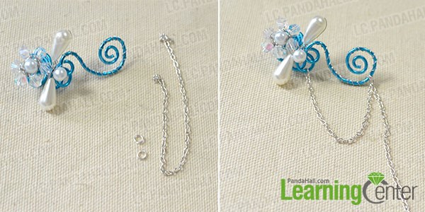 Finish the stylish wire wrapped ear cuff
