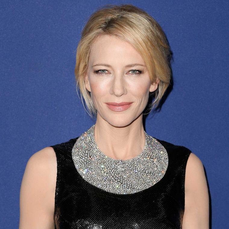 Cate Blanchett wears Tiffany Blue Book diamond bib