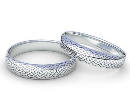 Celtic Design Engraved Promise Ring
