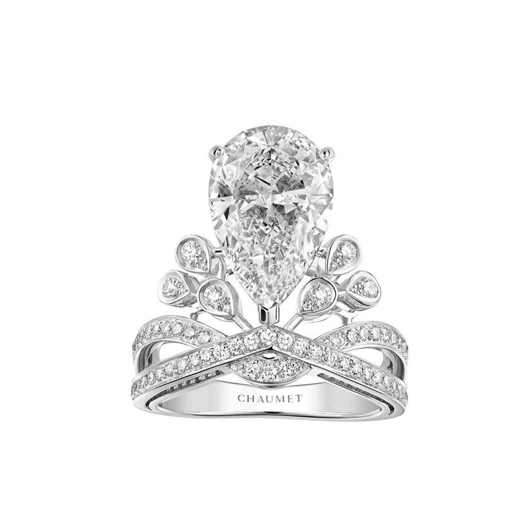 Josephine Aigrette Imperiale diamond engagement ring