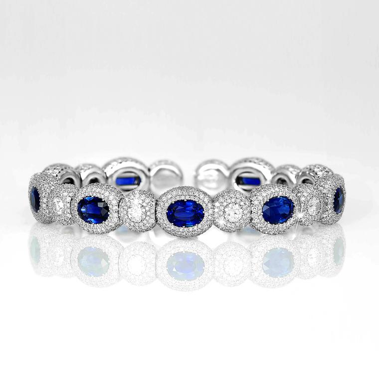 David Morris ceylon sapphire diamond bracelet