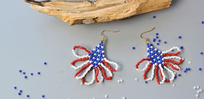 Pandahall Tutorial on How to Make Special American Seed Beads Earrings