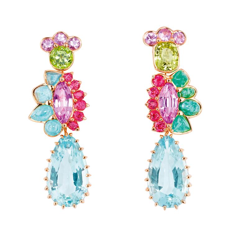 Dior Granville Aigue marine earrings