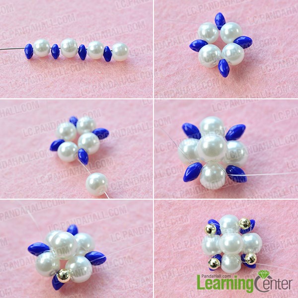Step 1: Make the base part of the beading earrings