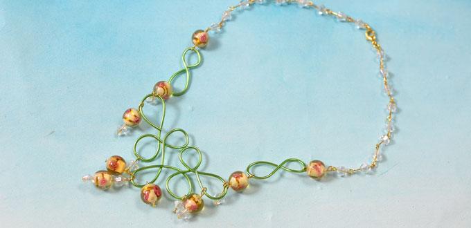 Pandahall Tutorial on How to Make a Handmade Wire Wrapped Bead Necklace
