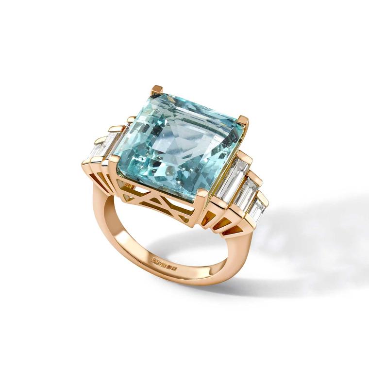 Emma Franklin aquamarine ring