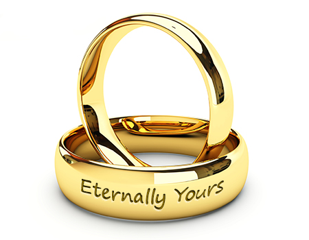 Eternally Yours Engraved Promise Ring