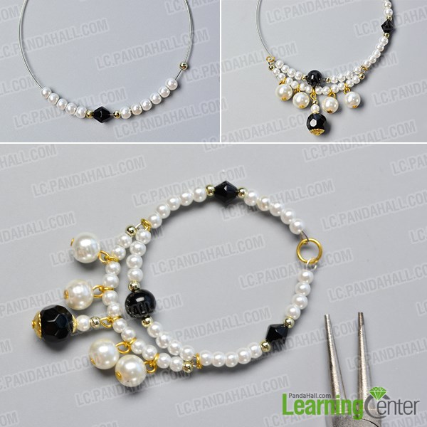 make the basic part of the elegant white pearl hoop earrings