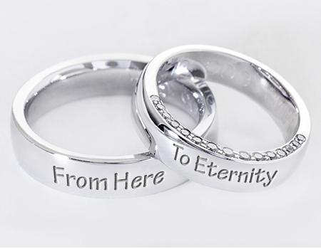 From Here to Eternity Engraved Promise Ring