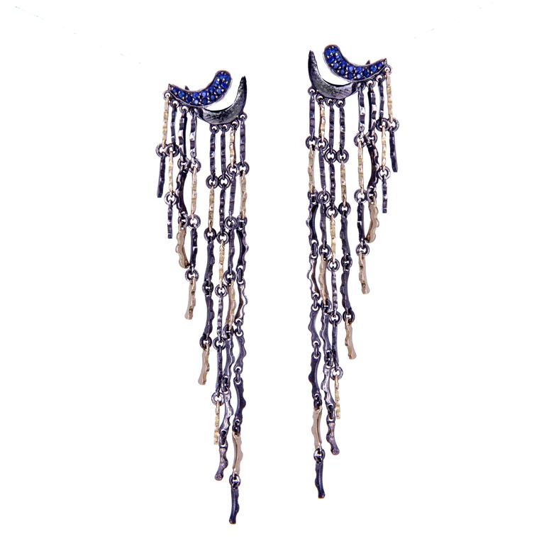 Gaelle Khouri blue sapphire Thoughtfalls earrings