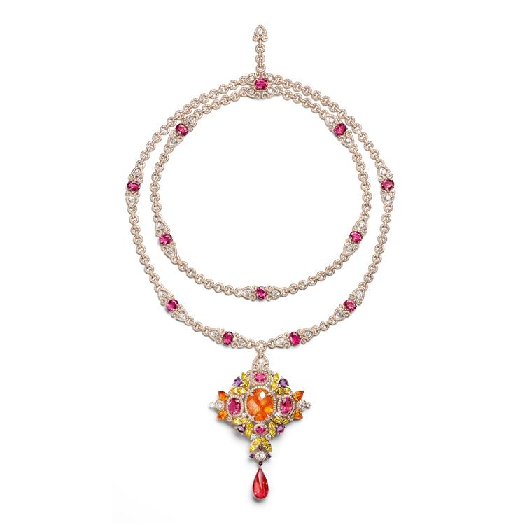 Giampiero Bodino Rosa De Venti Mandarin Garnet necklace