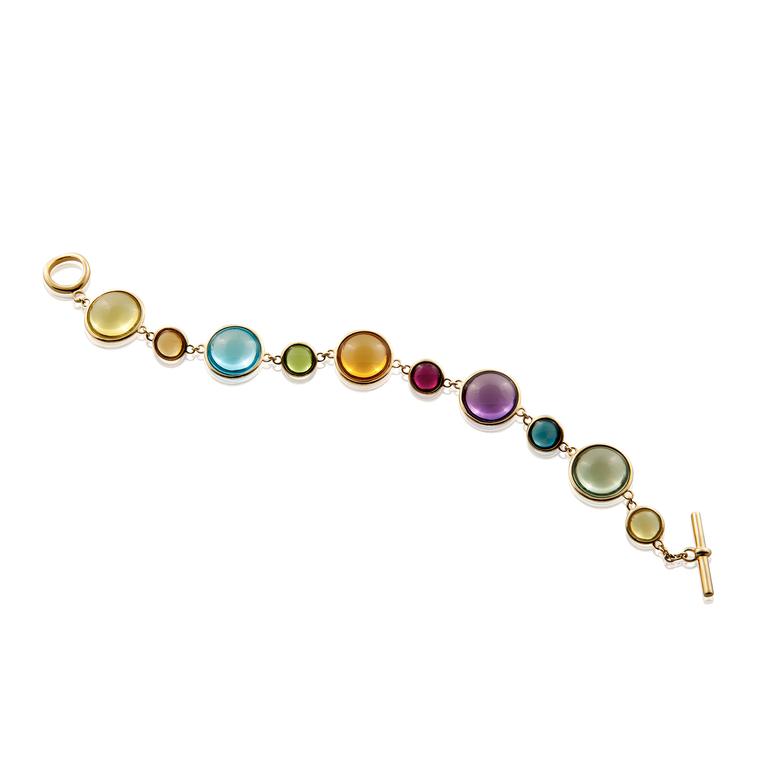 Goshwara multicoloured gemstone bracelet