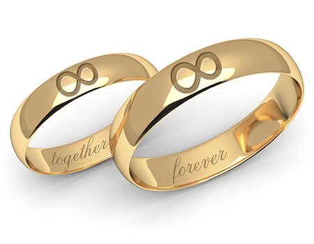 Infinity Symbol Engraved Promise Ring