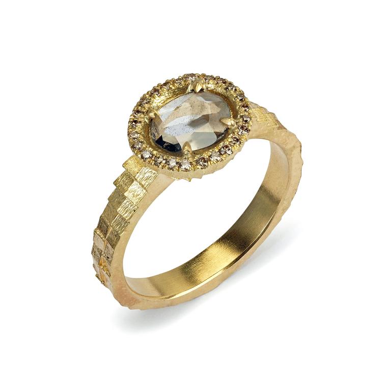 Jo Hayes Ward diamond slice ring