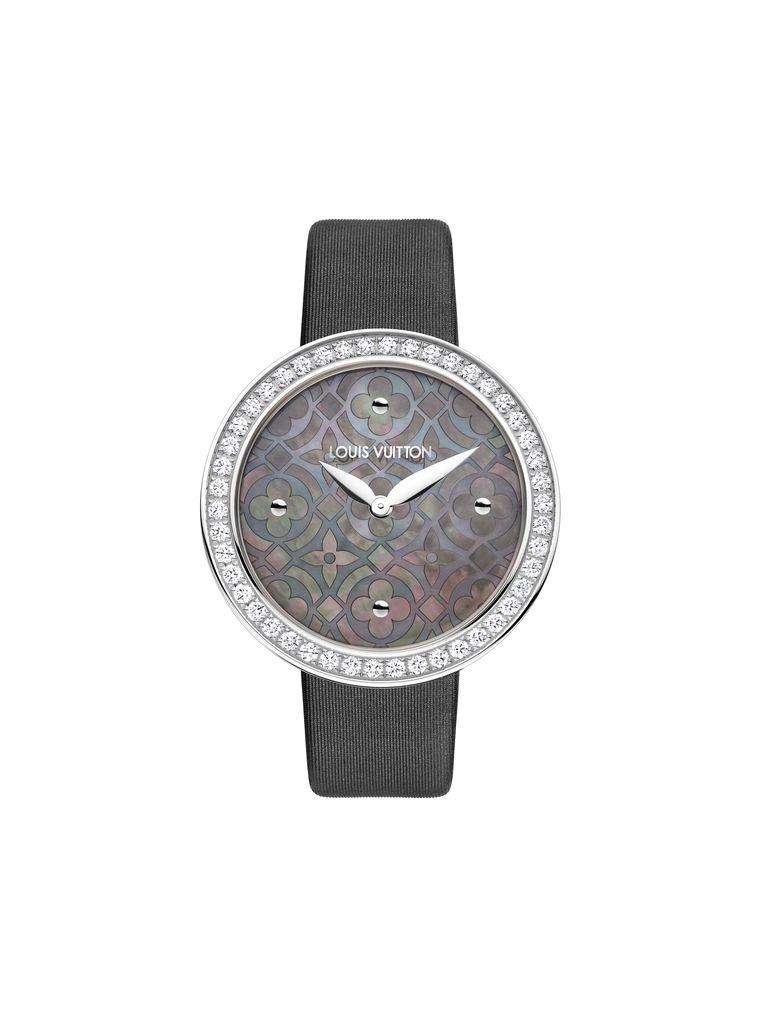 Louis Vuitton Dentelle de Monogram watch with a grey Polynesian pearl dial