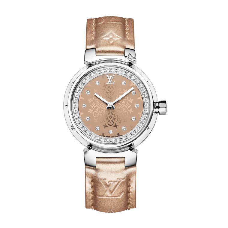 Louis Vuitton Tambour Toile de Monogram 28mm watch