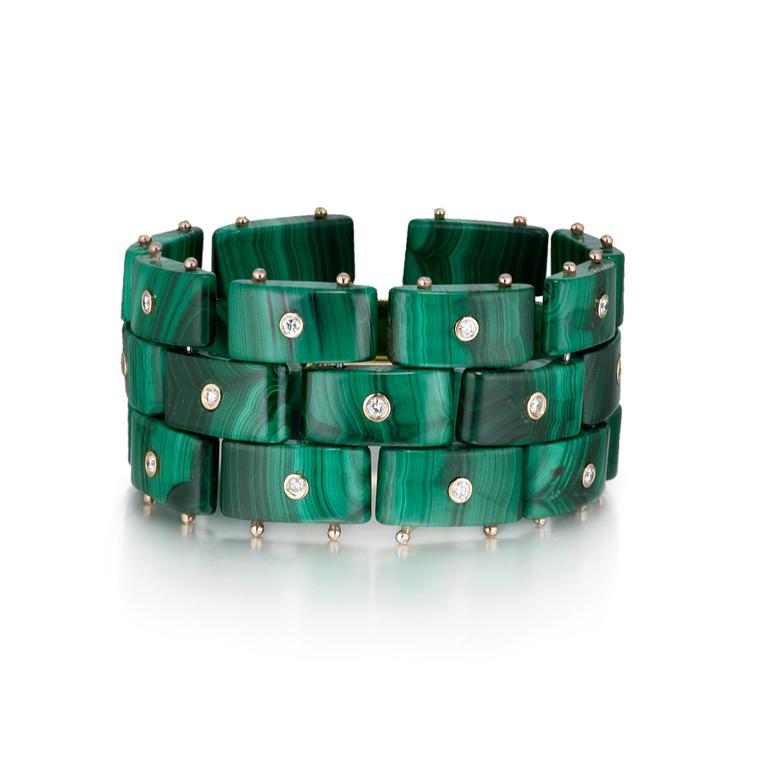 Madyha Farooqui malachite bracelet