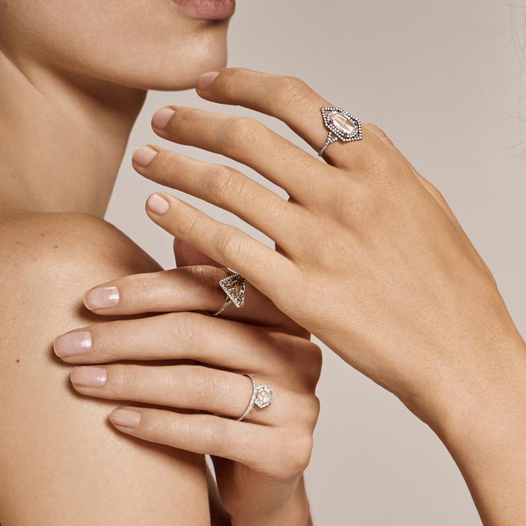 Monique Péan Mineraux Campaign diamond ring