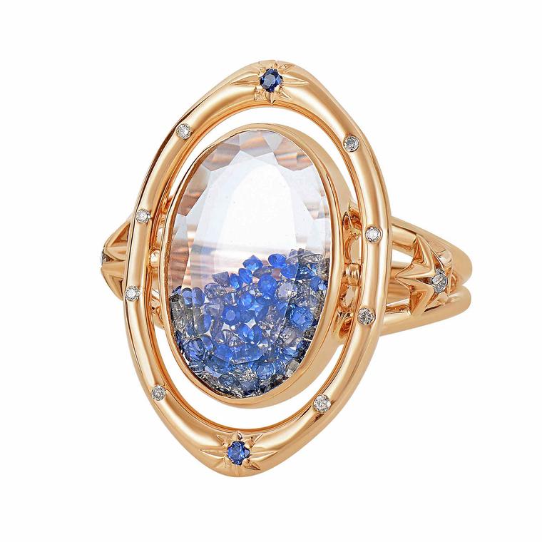 Moritz Glik blue sapphire ring