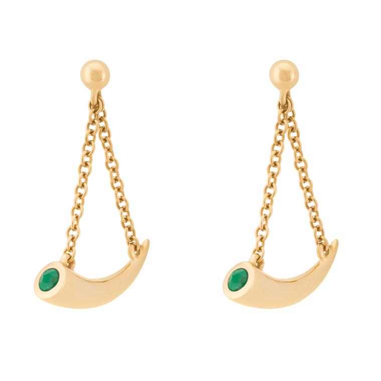 AYA Africa Mosi-oa-Tunya earrings with Gemfields emeralds