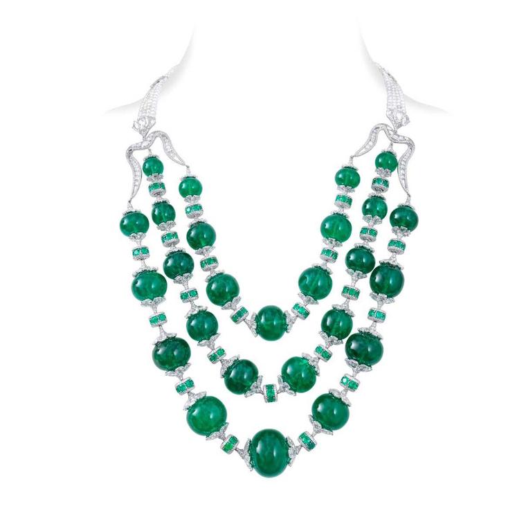 Nirav Modi emerald Maharani necklace