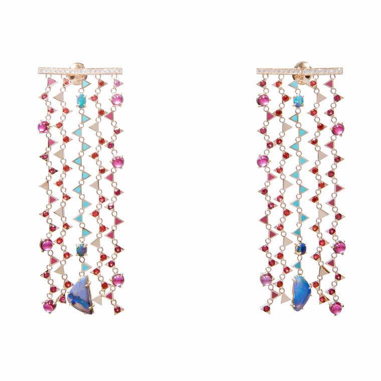 Nouvel Heritage geometric opal earrings
