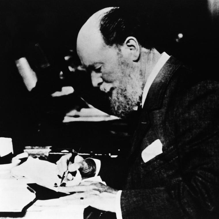 Peter Carl Fabergé at his desk
