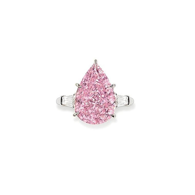 Light of Memory 9.14 carat pear-shaped Fancy Vivid pink diamond