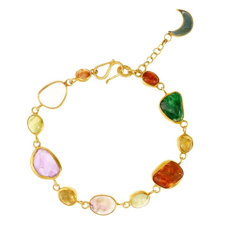 Pippa Small gold vermeil and amethyst bracelet