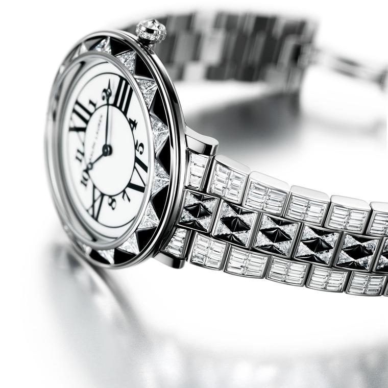 Ralph Lauren RL888 Deco Diamond watch and white gold strap