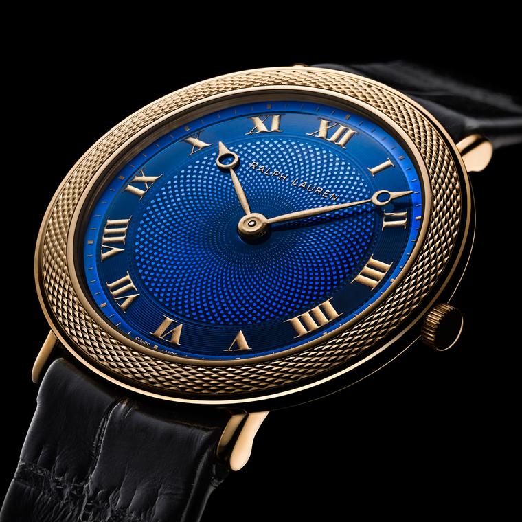 Ralph Lauren Slim Classique 32mm blue dial watch
