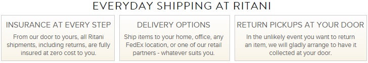 ritani shipping