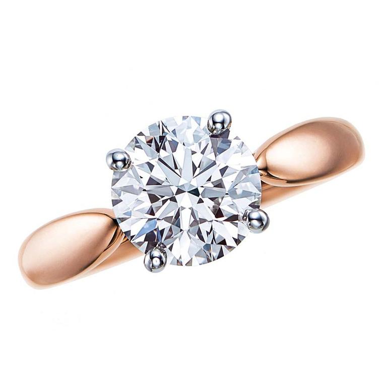 Tiffany Harmony rose gold engagement ring
