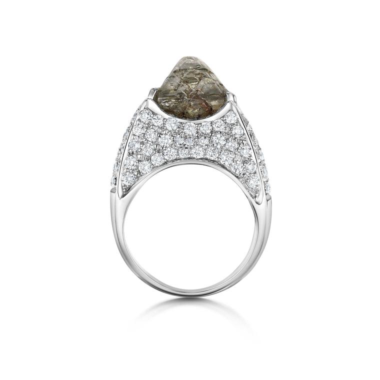 Saqqara Iceberg engagement ring with diamonds