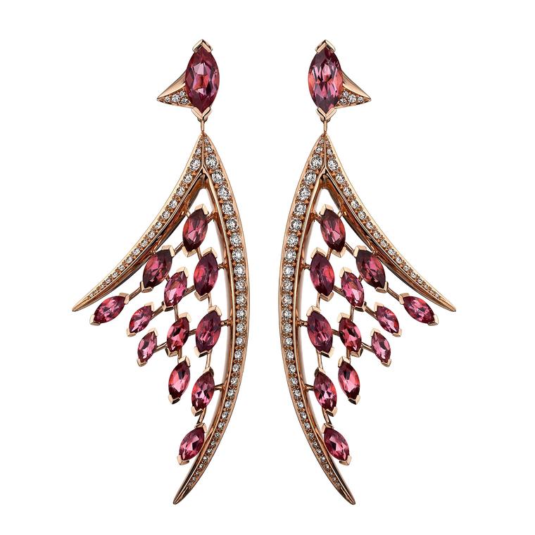 Shaun Leane marquise-cut pink tourmaline earrings