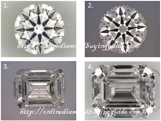 si1 diamonds comparison with different shapes