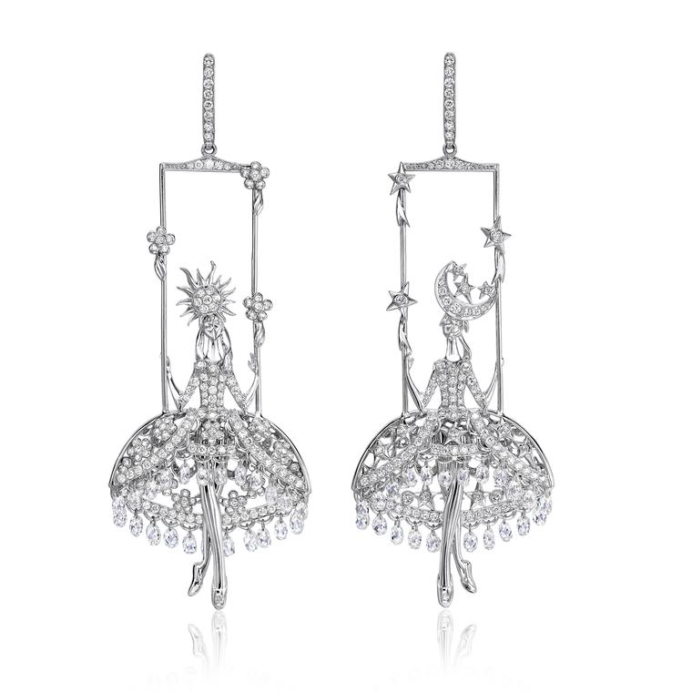 Sybarite diamond briolette earrings