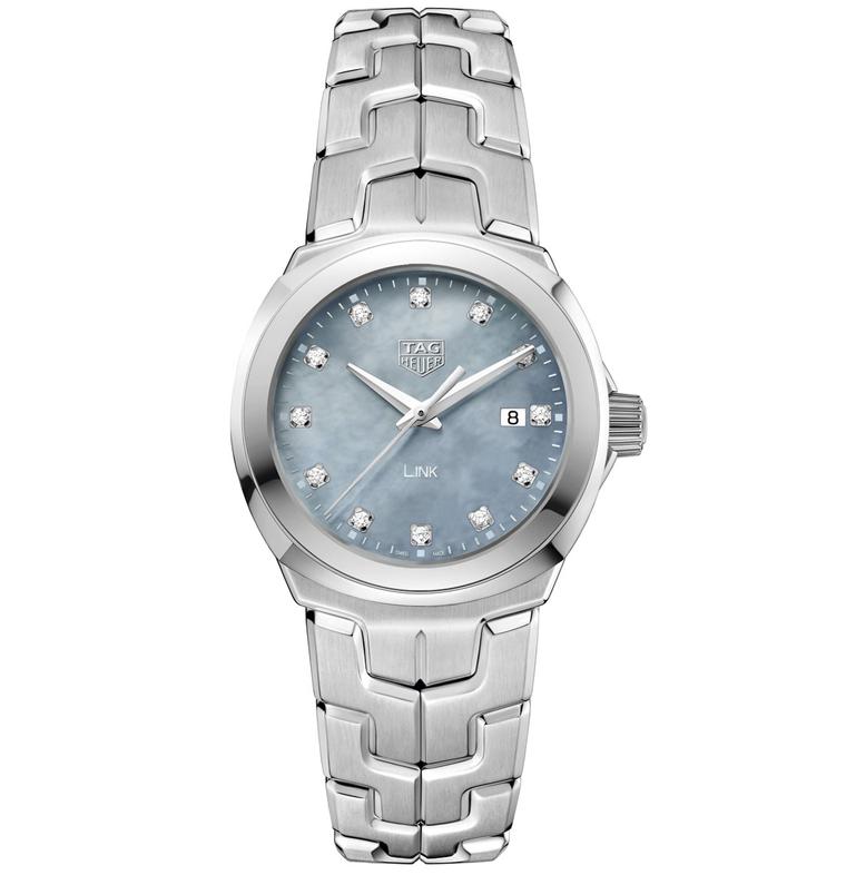 TAG Heuer Lady Link 32mm blue dial with diamond indices