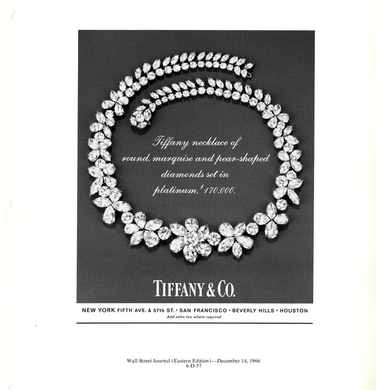 Tiffany Advertisment 1966 Wall Street Journal