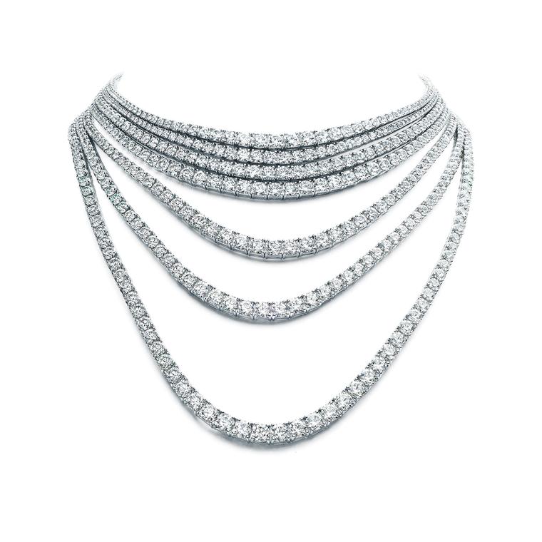 Tiffany Masterpieces Ribbons seven-strand diamond necklace