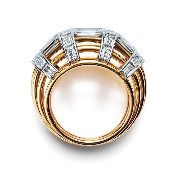 Tiffany Masterpieces Jean Schlumberger baguette diamond cocktail ring