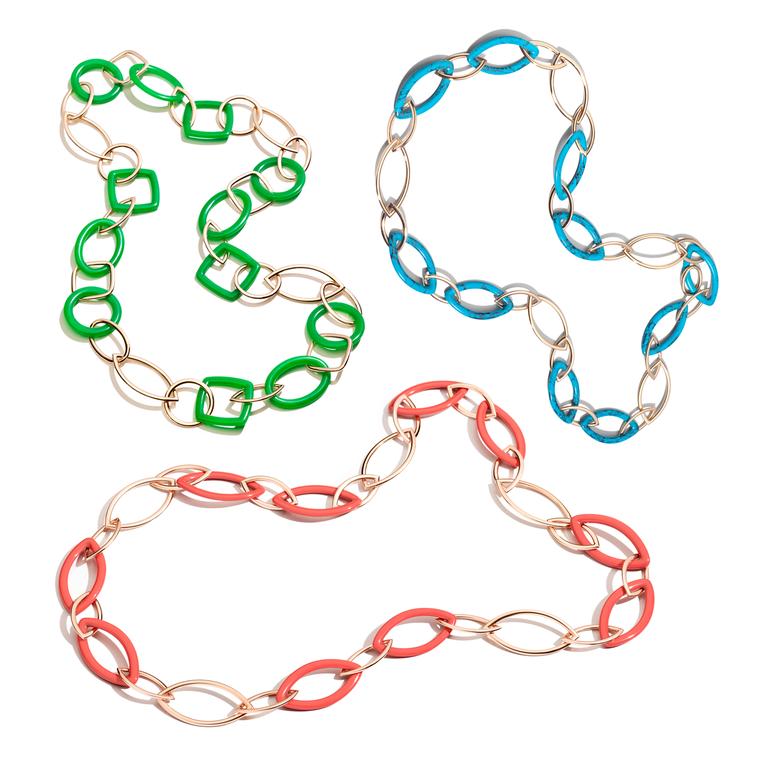 Vhernier Pop collection chain necklaces